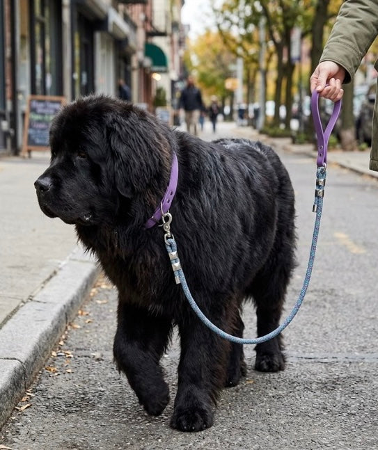 Mermaid bio-thane collar and rope leash