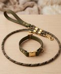 Camo bio-thane collar and rope leash