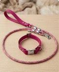 Pucci bio-thane collar and rope leash